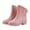 Pink, variant on XIMIN Women's Ankle Boots Rainboots Rubber Shoes Mid Low Tube Rain Boots Non Slip Waterproof Footwear Water Boots Wash Rain Boots Outdoor Garden Shoes