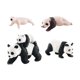 thumbnail image 1 of Figuras de animales de ciclo , juguete de 4 de animales Panda, juego , figuritas de animales realistas, modelos de ciclo de estilo D, 1 of 8