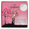 thumbnail image 4 of To My Girlfriend You Forever Necklace w Message Card, 4 of 7
