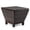 Brown, variant on Hassch Outdoor PE Wicker Side Table with Storage, 27-Gallon All-Weather Rattan Square Patio Table with Lift-Off Lid, for Decks, Balconies, Poolside (Gray)