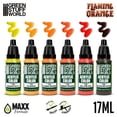 thumbnail image 2 of Green Stuff World Flaming Orange Acrylic Paint Set, 6 Colors x 17ml for Miniatures & Models, 2 of 3