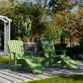 thumbnail image 2 of Wildridge Heritage Folding Footstool, Lime Green - Outdoor Weather Resistant HDPE Ottoman for Adirondack Chair, 2 of 5