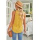thumbnail image 1 of ABPHQTO Camiseta sin mangas con encaje amarillo para mujer, 1 of 5