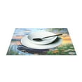 thumbnail image 3 of Ryvnso Placemats Set of 4 Beautiful Lake Wildflowers Dining Mats Heat-Resistant Non-Slip Washable Table Mat, 3 of 8