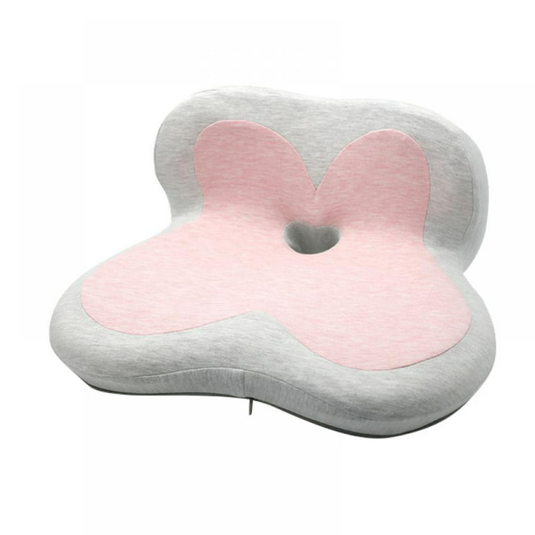 Memory Foam Seat Cushion - Helps with Sciatica Back Pain - Perfect for Your  Office Chair and Sitting on The Floor Gives Relief from Tailbone Pain 