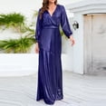 thumbnail image 2 of Pompotops Robe Sans Manches Unie pour Femmes, Robe Aguichant à Col en V en Solde, 2 of 5