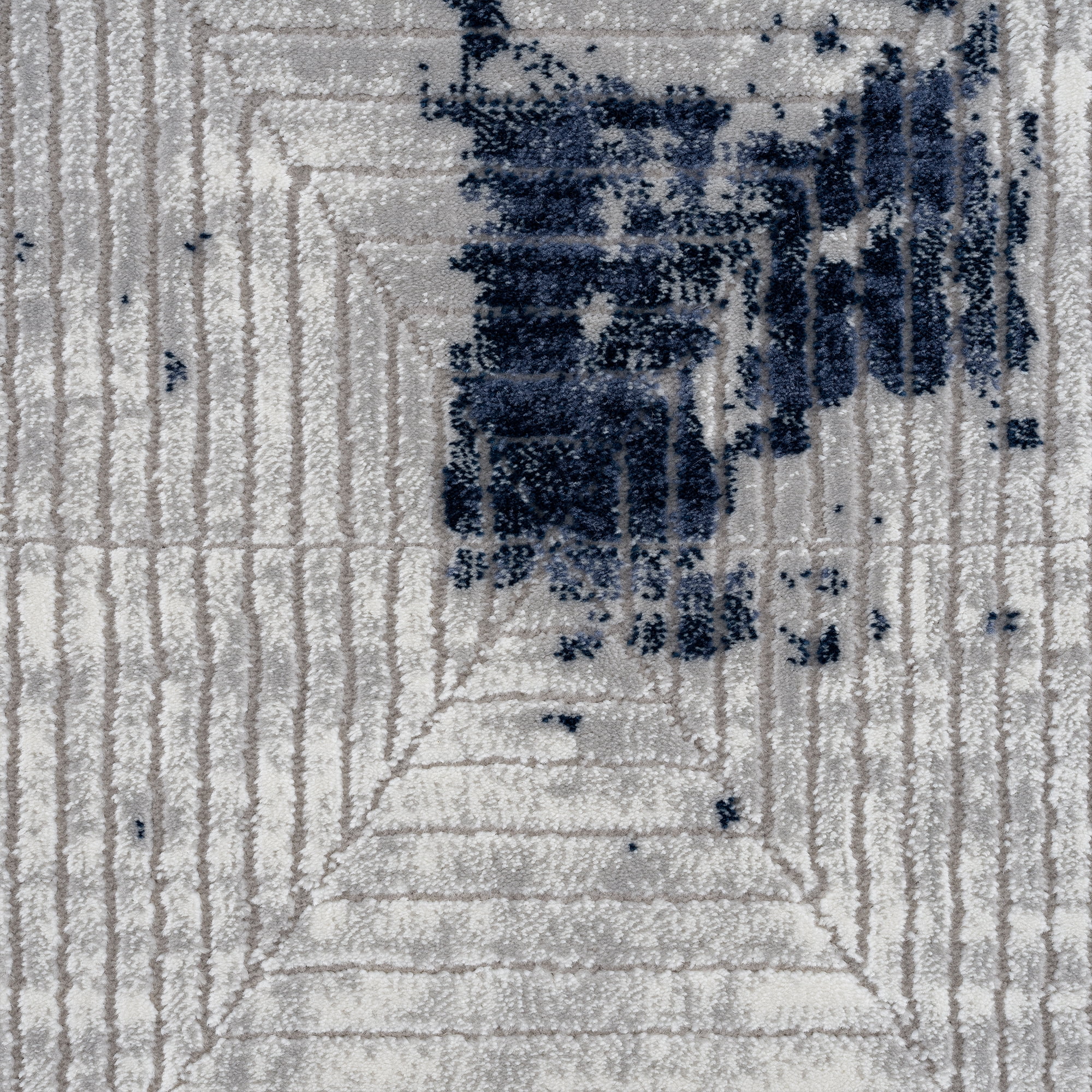 United Weavers Amir Elandra Modern Abstract Runner Rug, Blue, 2'7" x 7'2"