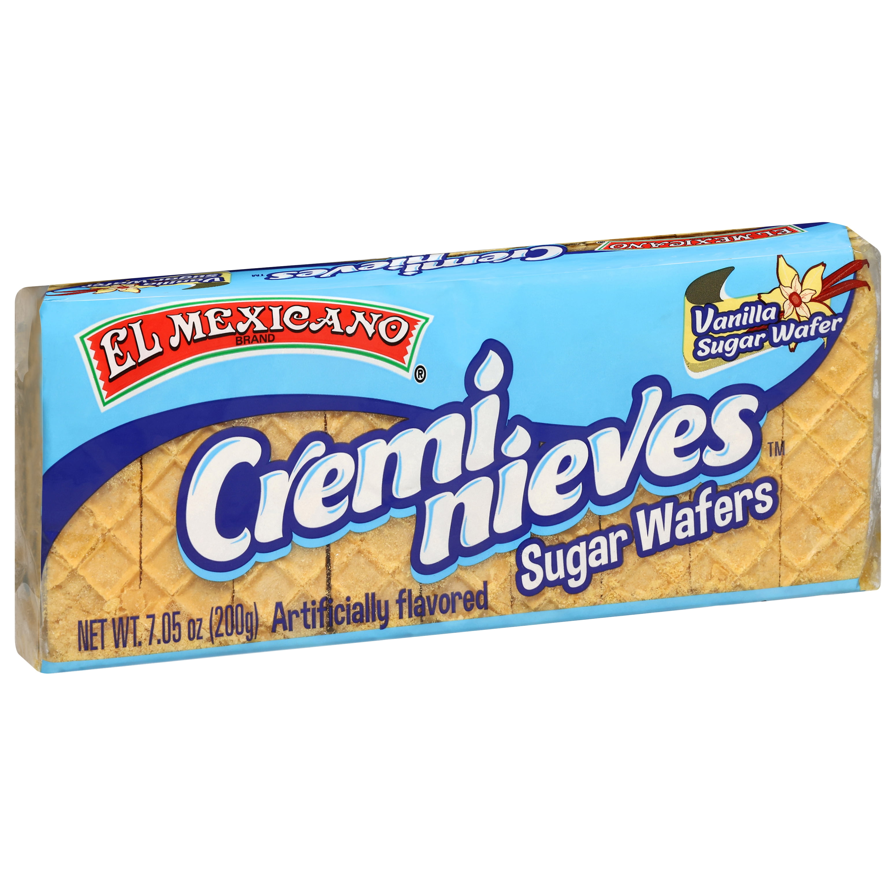 (6 pack) El Mexicano Creminieves Vanilla Sugar Wafers, Galletas Vainilla, 7.5 oz