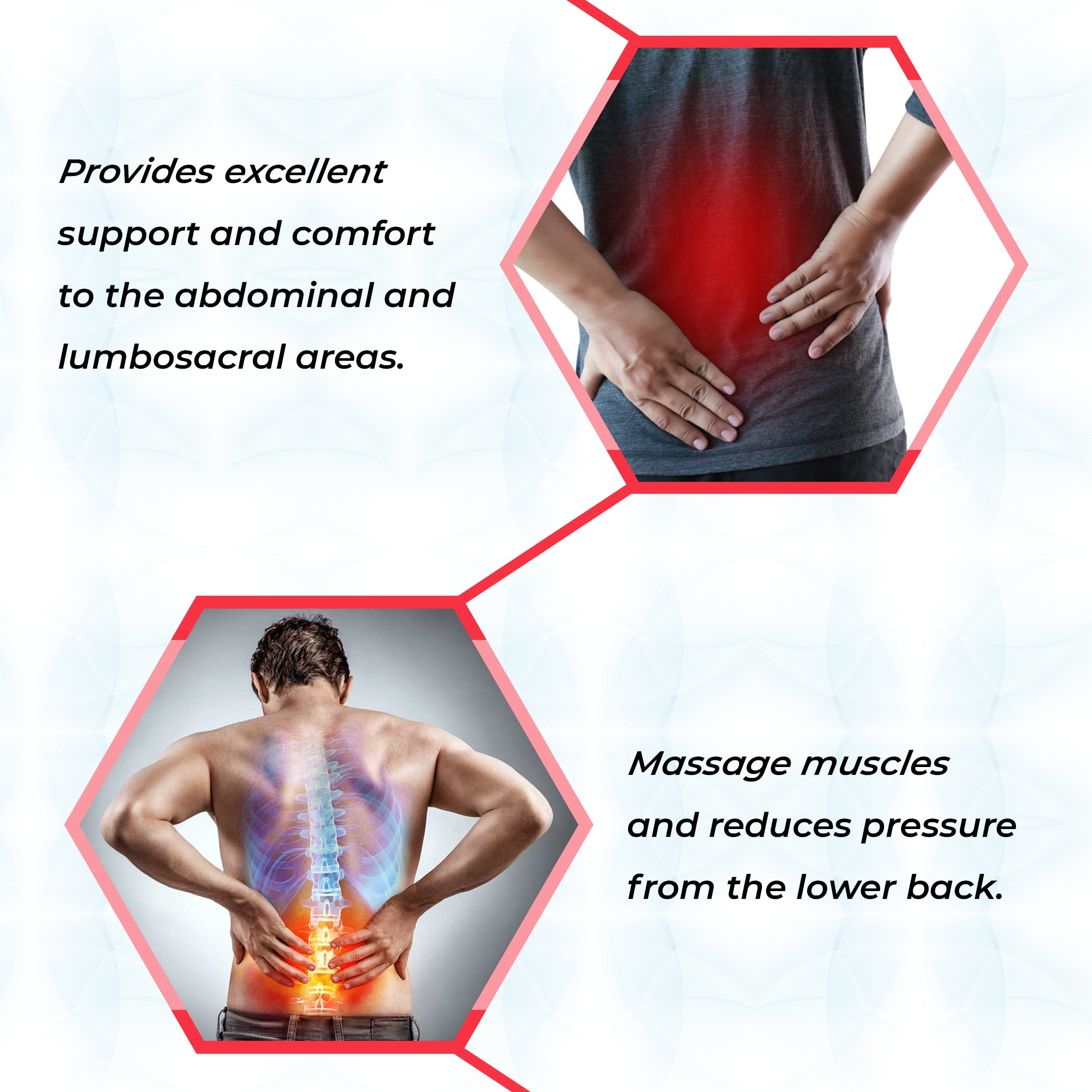 MAXAR Work Belt, Industrial Lumbosacral Support Back Brace (Economy Without Suspenders)