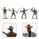 thumbnail image 4 of 4 figuras de vaqueros en miniatura para decoración de fiestas del oeste y del hogar. Estatua de vaquero para coleccionistas y aficionados., 4 of 7
