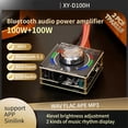 thumbnail image 4 of XY-D100H DC 9-24V/5A 100W+100W Amplificador de Potencia de Audio Digital Módulo Amplificador de Tarjeta de Sonido USB AUX Estéreo Bluetooth 5.1, 4 of 5