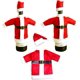 thumbnail image 1 of 3 botellas de vino para Navidad, bolsa para botellas de Navidad, botella de champán para vacaciones con sombrero, para una maravillosa decoración de mesa para la cena, 1 of 5