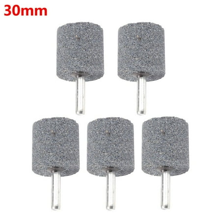 

5PCS 6mm Round shank grinding wheel Cylindrical Conical sharpening head tool