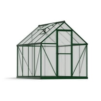Palram - Canopia Mythos 6' x 8' Polycarbonate/Aluminum Walk-In Greenhouse – Green - with Roof Vent
