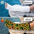 thumbnail image 7 of COEQINE Highland Cow Leg Cast Cover Sunflower Medium Leg Cast Cover for Showering Cast Sleeve for Foot Leg Protector Strechable Below The Knee Leg Cast Sleeve Gifts for Friends, 7 of 7