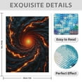 thumbnail image 3 of Diamond Art Kits for Adults - 5d Lava Spiral Vortex Glow Diamond Painting for Adults, Diamond Art for Adults Beginners, Diamond Painting Kits for Adults for Home Wall Decor, 3 of 7