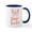 White/Navy Inside, variant on CafePress - Dance Teacher - 11 oz Ceramic Mug - Novelty Coffee Tea Cup