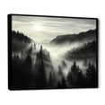 thumbnail image 2 of Designart "Misty Mountain Morning: A Mystery" Minimalism Floater Framed Canvas Prints, 2 of 5