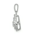 thumbnail image 2 of 14K White Gold Diamond Teardrop Pendant (0.251Cttw), 2 of 7