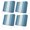 Blue, variant on Outdoor Patio Cushion Covers 4 Pack Beige Ombre Patio Chair Cushion Covers with Ties and Zipper Khaki Ombre White Stripes Waterproof Outdoor Seat Cushion Covers for Patio Furniture 20"x18"