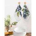 thumbnail image 2 of Blueberries Kitchen Dish Towels for Drying Dishes Set of 4, Farmhouse Blue Fruits Green Botanical Waffle Weave Microfiber Hand Tea Bathroom Towels Quick Dry & Absorbent Towel 12x12, 2 of 7