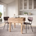 thumbnail image 2 of Jofran Owen Contemporary Modern Faux Leather Split-Back Upholstered Dining Chair (Set of 2), 2 of 6