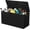 Black 73Gal, variant on 73 Gallon Resin Deck Box, Weatherproof and UV Resistant Outdoor Storage Box, Lockable Outdoor Storage Bin for Patio Cushions, Garden Tools, Pool Supplies, Package Delivery, Brown
