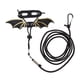 thumbnail image 1 of Arnés con correa para reptiles, loros y aves, color negro Negro + Dorado-S, 1 of 9
