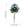 thumbnail image 2 of FESTFENDS 2Ud Flor Artificial Peonía Azul Para Hogar Y Ramo De, 2 of 6