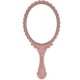 thumbnail image 1 of Espejo de mano vintage KEWITY Espejo de maquillaje floral ovalado compacto portátil rosa, 1 of 3
