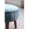 thumbnail image 3 of Hometrends velvet ottoman, 3 of 5