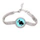 thumbnail image 1 of Pulsera de tobillera de cadena de tenis Feliz Urano Club 4 Cartas joyería de diamantes, 1 of 3