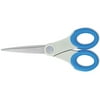 Eversharp Pen Co. Scissors With Antimicrobial Protection, Pointed Tip, 7" Long, 3" Cut Length, Blue Straight Handle