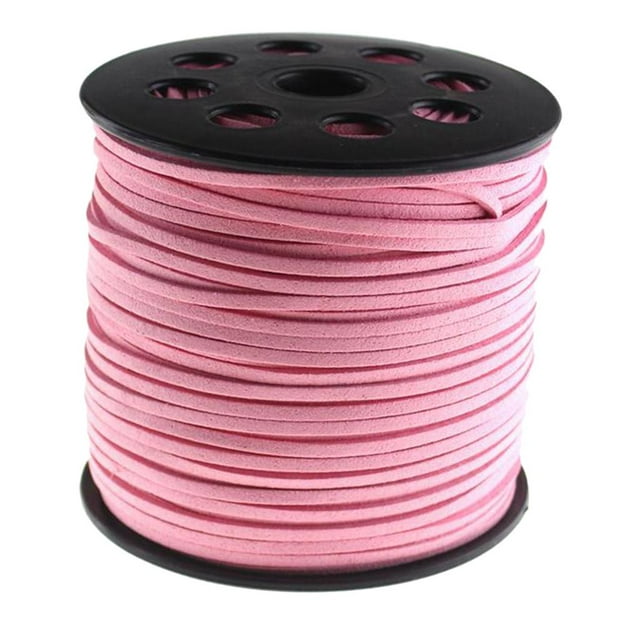 yuksok Cordon en Suède 3mm Rose