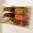 thumbnail image 6 of IHXORA Set of 3 Transparent Spice Containers with Sealed Lids and Non Slip Feet Perfect for Organizing Condiments in RVs and Home Kitchens, 6 of 6
