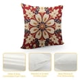 thumbnail image 4 of PRATYUS  Throw Pillow Covers, Red Mandala Ethnic Flower Home Decor Pillow Cases, Sofa Cushion Couch Sofa Pillowcases Decorative 20x20in, 4 of 5