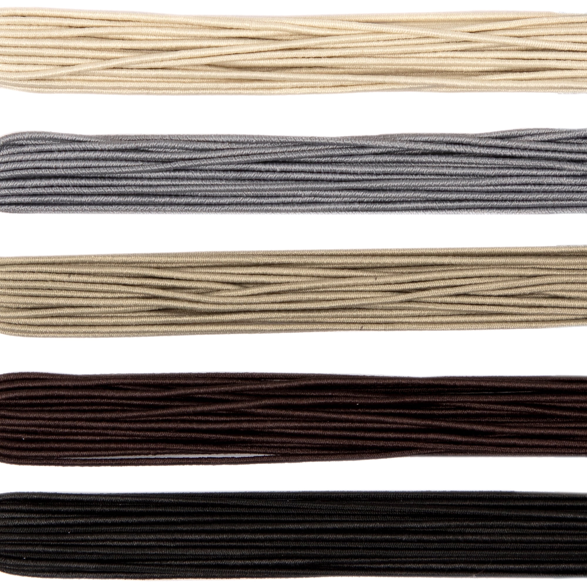 Cousin DIY 20 yd Fabric Neutral Stretch Cord, Brown, 5 Piece Roll, Jewelry Making