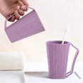 thumbnail image 1 of Vaso de plástico reutilizable para cepillo de dientes DcGZvy, con asa, para baño, para niños y adultos, ideal como regalo de San Valentín., 1 of 6