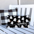 thumbnail image 4 of Halloween Pillow Cover 12x20 Repeating White Ghosts Spooky Pink Throw Pillow Case Autumn Thanksgiving Harvest Decorative Cushion Outdoor Cushion Case Sofa Couch Bed Decor Lumbar, 4 of 6