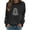 Black, variant on Halloween Sweatshirts Women, Halloween Ghost Rhinestone Sweatshirt Long Sleeve Casual Top Army Green S-2XL