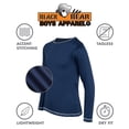 thumbnail image 2 of Black Bear Boys' Long Sleeve Shirts - 4 Pack Lightweight Dry Fit Crewneck Active Performance T-Shirts (Sizes: 4-18), 2 of 7