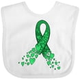 thumbnail image 3 of Inktastic Cerebral Palsy Awareness- Green Ribbon Made of Hearts Boys or Girls Baby Bib, 3 of 4