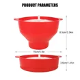 thumbnail image 5 of High Quality Microwave Popcorn Bowl Bucket Silicone DIY Red Popcorn Maker with Lid Chips Fruit Dish Kitchen Easy Tools, 5 of 5