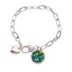 thumbnail image 1 of Pulsera de cadena de corazón Unbranded Flor planta amarillo verde blanco joyería encanto moda, 1 of 3