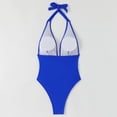 thumbnail image 4 of Ladies Swimsuits, Womens Swimsuits, One Piece Bathing Suit, Women One Piece Swimsuits, Tummy Control Swimsuits for Women One Piece Bathing Suit Push Up Slimming Swimwear, Blue M, 4 of 7