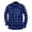 A-Blue605, variant on XIAOCHA Men's Buffalo Plaid Flannel Shirt Collared Long Sleeve Button Up Blue And Black Checked Blouse Warm Casual Everyday Layering Top