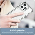 thumbnail image 5 of Feishell Clear Case for iPhone 16 Plus,Shockproof Hybrid Soft TPU Bumper Acrylic Non Yellowing Anti-Scratch Hard Acrylic Back Transparent Slim Phone Case Cover for iPhone 16 Plus,Clear, 5 of 8