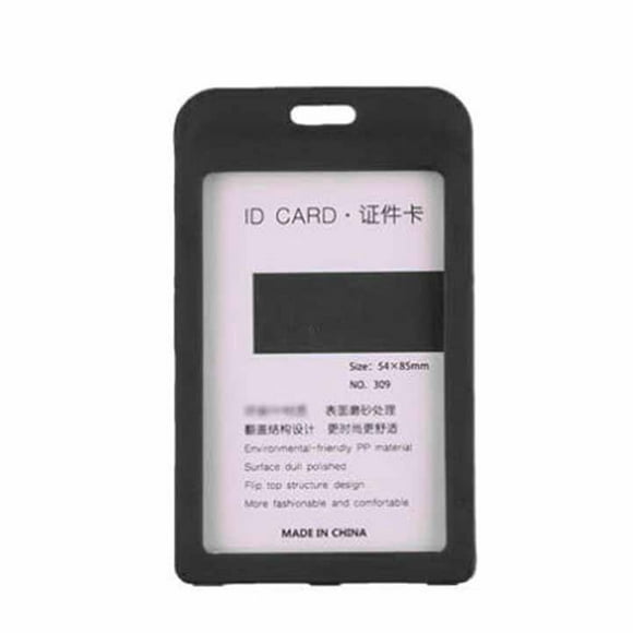 Passeurs de cartes d'identité, coins Marrons doux surface givrée 10 Pcs Couvre les bords noirs portables transparents pour les cartes de métro