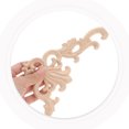 thumbnail image 6 of 4pcs Wood Appliques Decorative Wood Trim Carvings Overlays Wood Carved Onlays Appliques, 6 of 8