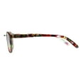 thumbnail image 3 of Womens Flower Pattern Thin Plastic Horn Rim Reading Glasses Red Pink 1.5, 3 of 4
